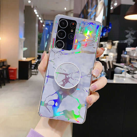 Laser Marble Phone Case With Holding Bracket
