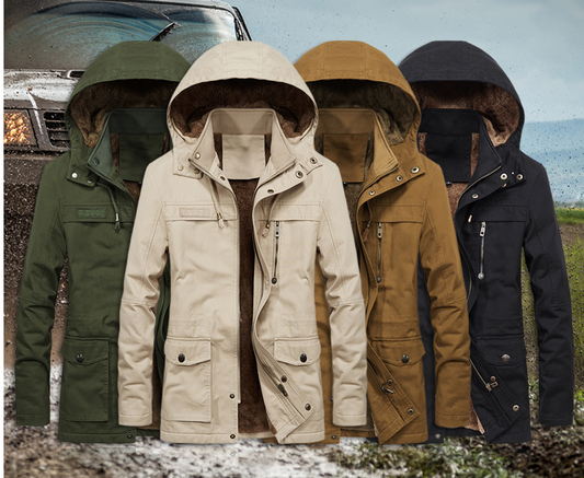 Men's Warm Hooded Coat