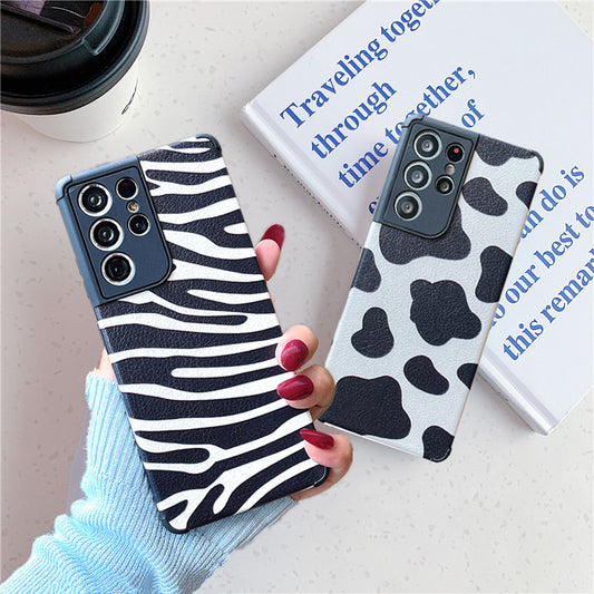 Black And White Zebra Stripes Soft Rubber Phone Case