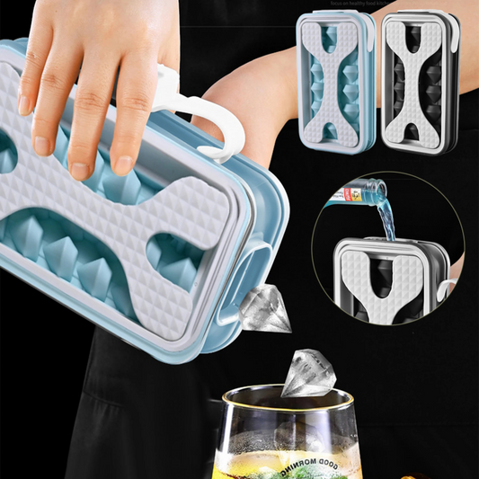 2in1 Portable Silicone Ice Ball Mold Ice Maker Water Bottle Ice Cube Mould