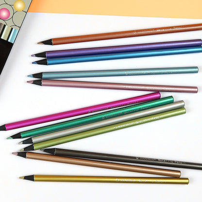 12-colour Metallic Coloured Pencils